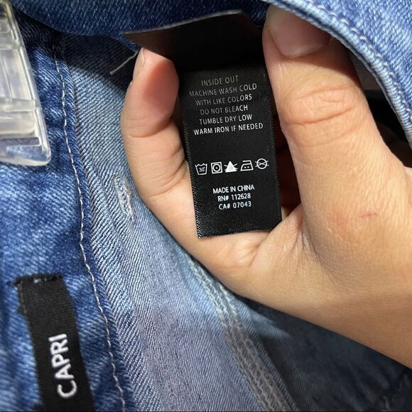 Max Jeans Women Capri Denim Size 8 Blue - Picture 9 of 15